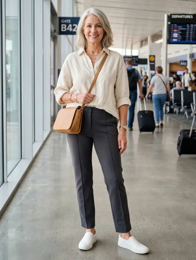summer travel outfits for women over 60