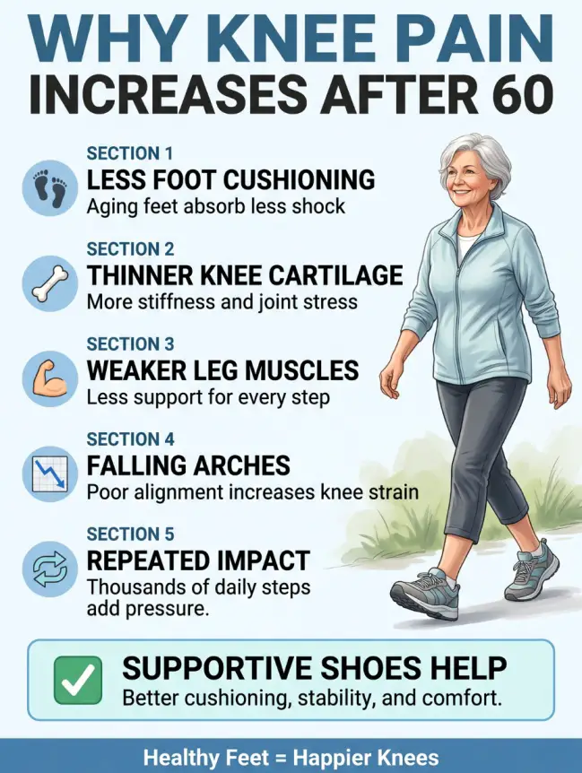 Walking Shoes for Women Over 60 with Knee Pain