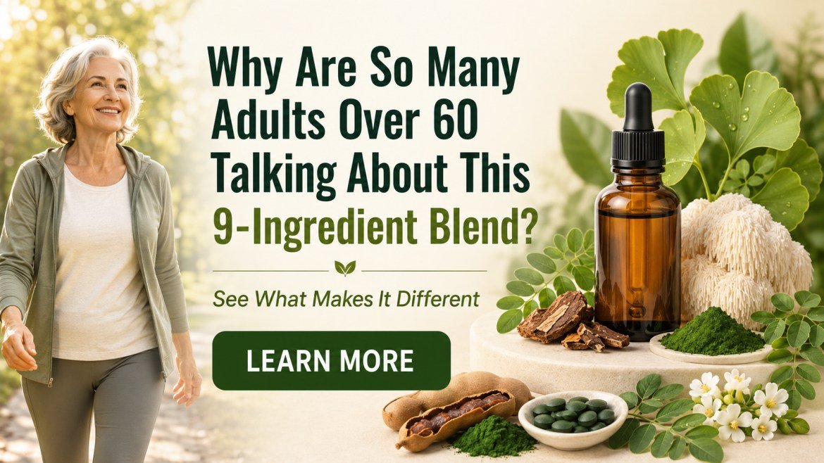 Natural ingredient wellness blend banner