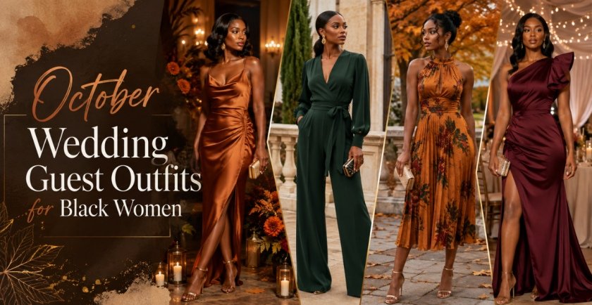 October Wedding Guest Outfits for Black Women