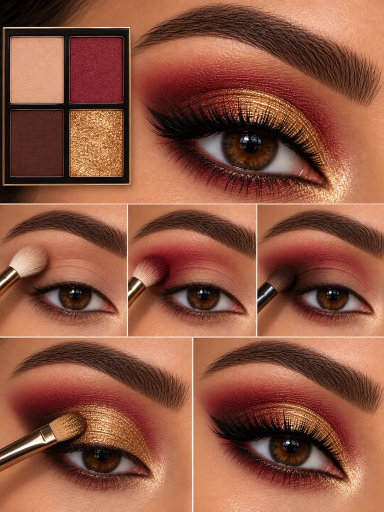 23 Eye Makeup Ideas for Christmas That Look Festive, Elegant, and Gorgeous - image 02