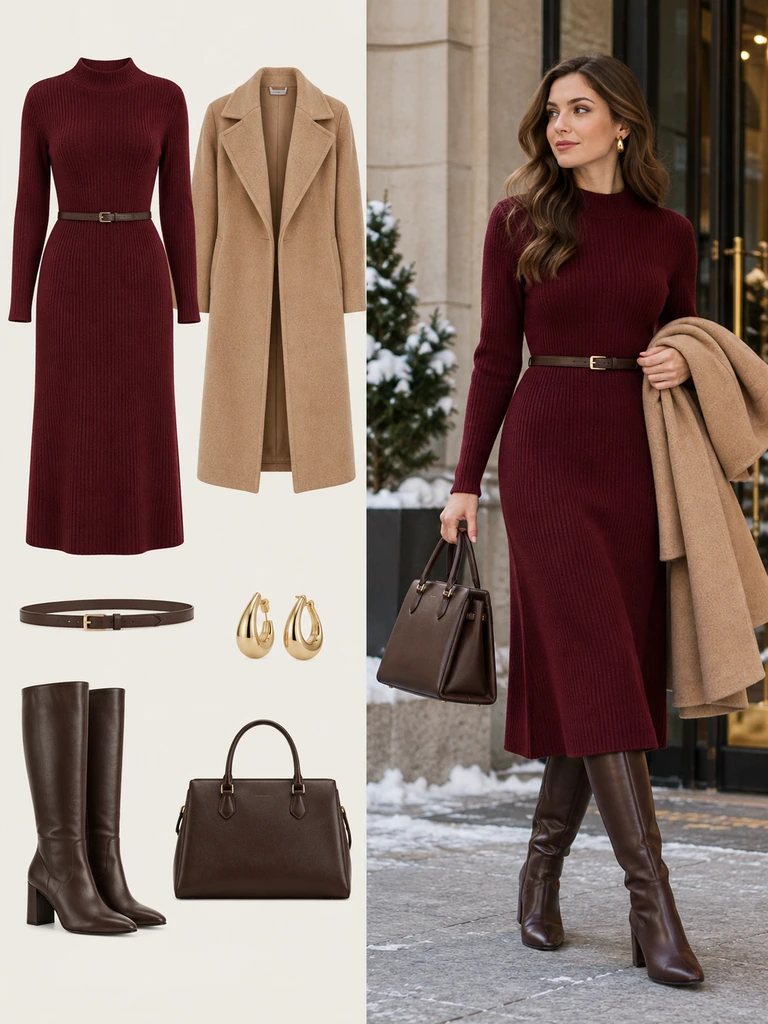 45 Winter Business Casual Dresses for Women That Look Polished and Chic - image 02