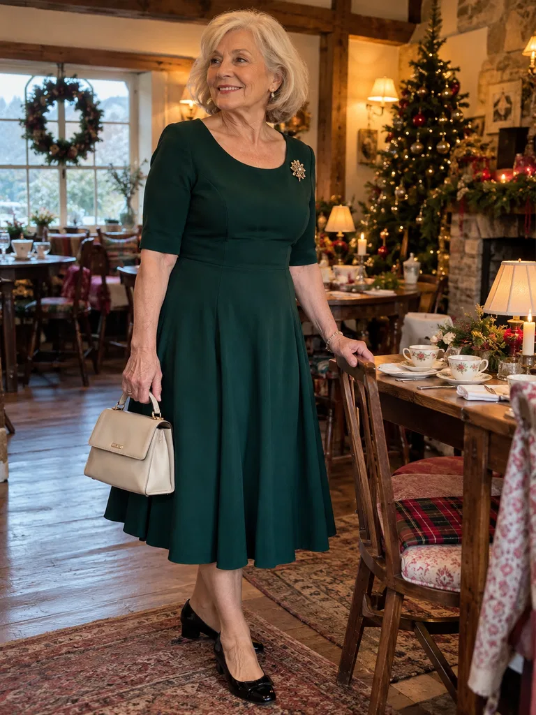 45 Christmas Tea Party Dresses for Women Over 70 - image 07