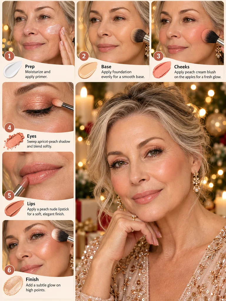 40 Christmas Makeup Ideas for Women Over 60 - image 08