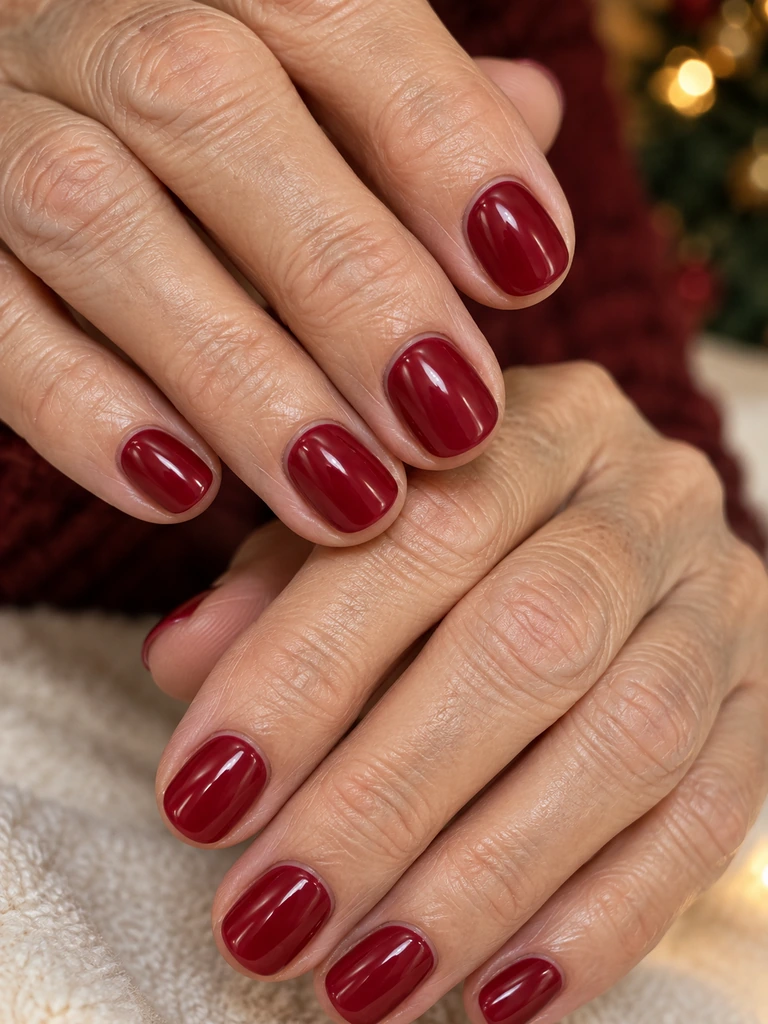 45 Classy Christmas Nail Design Ideas for Women Over 70 for a Festive Look - image 08