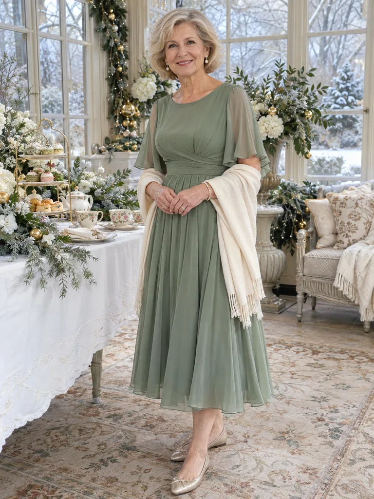 45 Christmas Tea Party Dresses for Women Over 70 - image 08