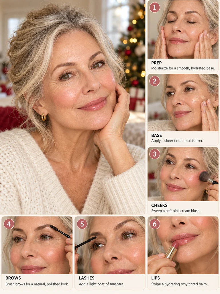 40 Christmas Makeup Ideas for Women Over 60 - image 10