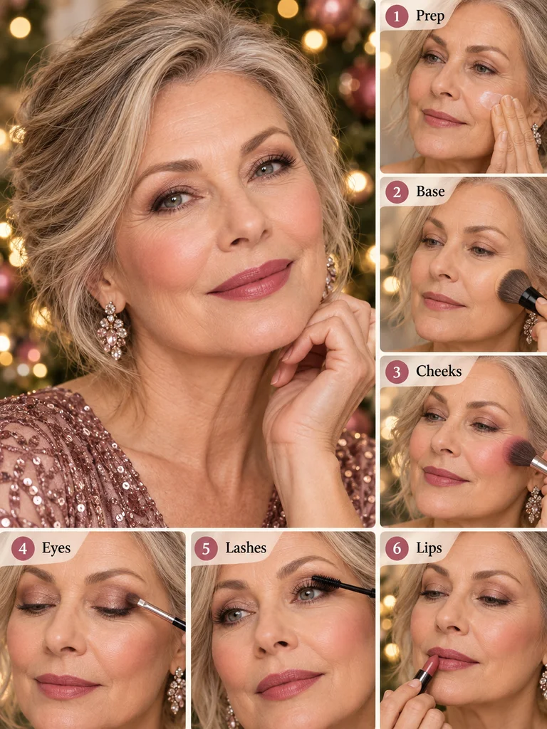 40 Christmas Makeup Ideas for Women Over 60 - image 11