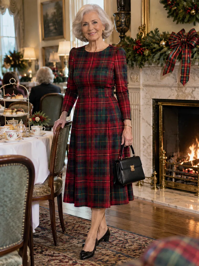 45 Christmas Tea Party Dresses for Women Over 70 - image 11