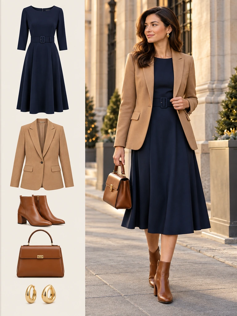 45 Winter Business Casual Dresses for Women That Look Polished and Chic - image 12