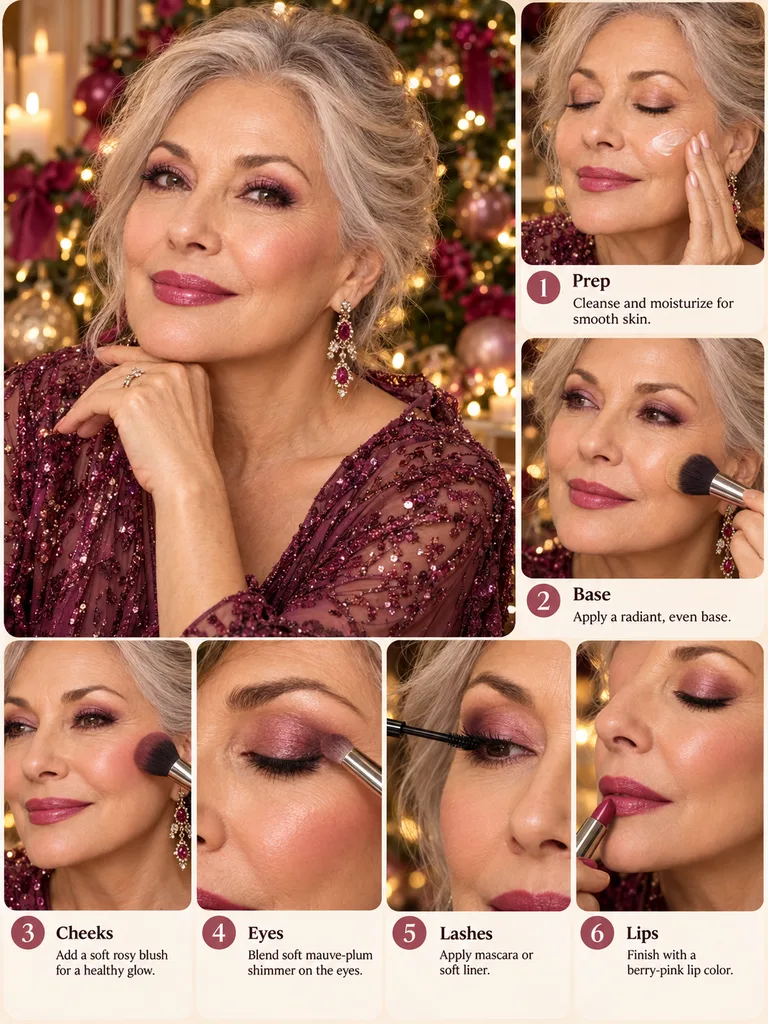 40 Christmas Makeup Ideas for Women Over 60 - image 12