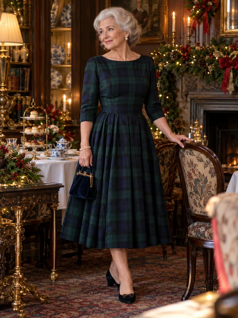45 Christmas Tea Party Dresses for Women Over 70 - image 13