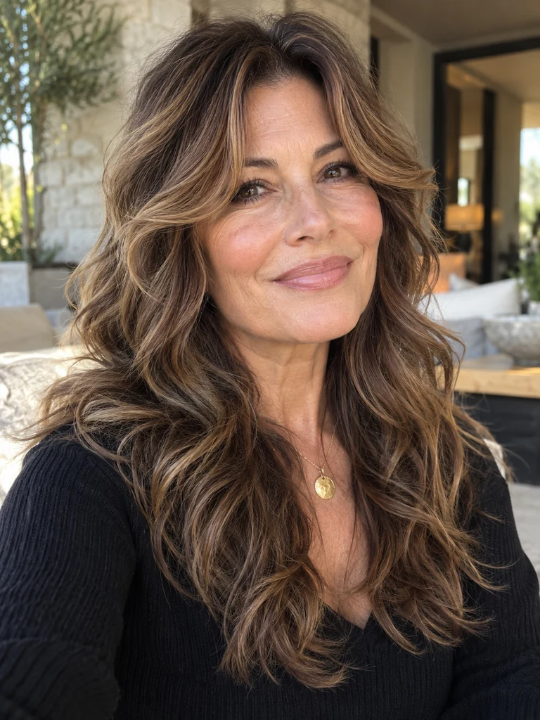 45 Flattering Butterfly Haircut With Bangs for Women Over 50 - image 14