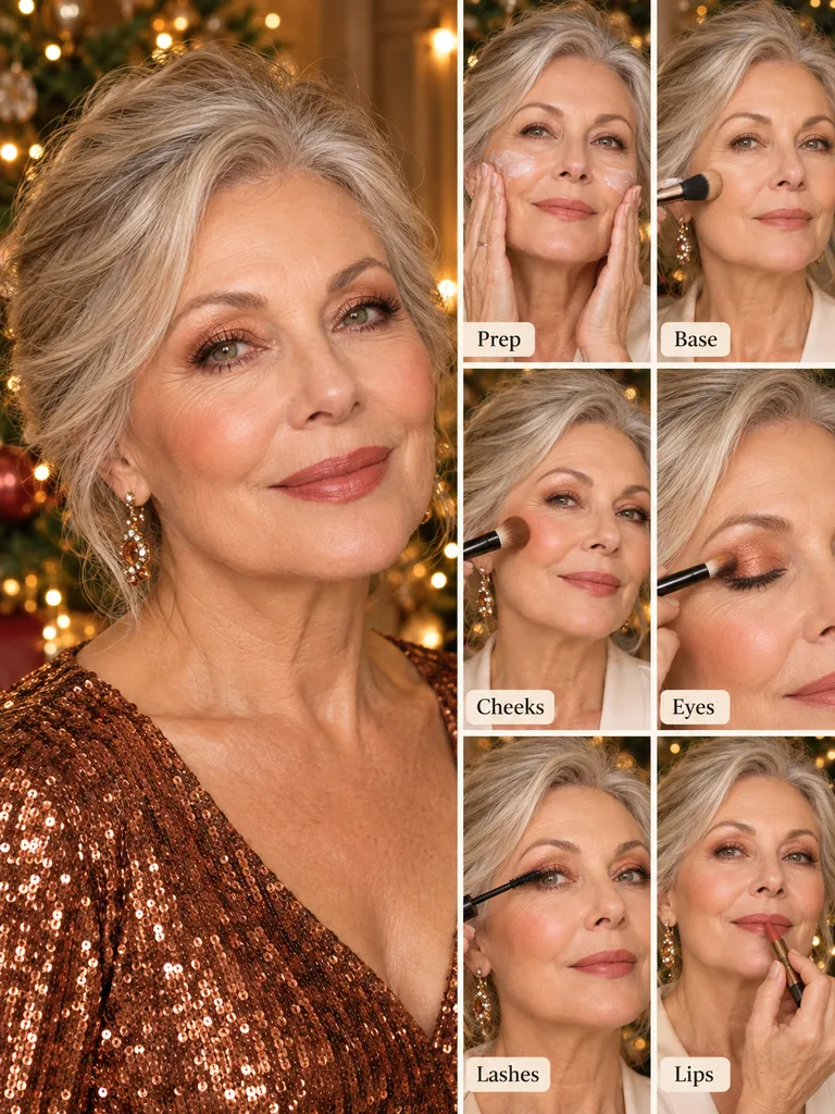 40 Christmas Makeup Ideas for Women Over 60 - image 15