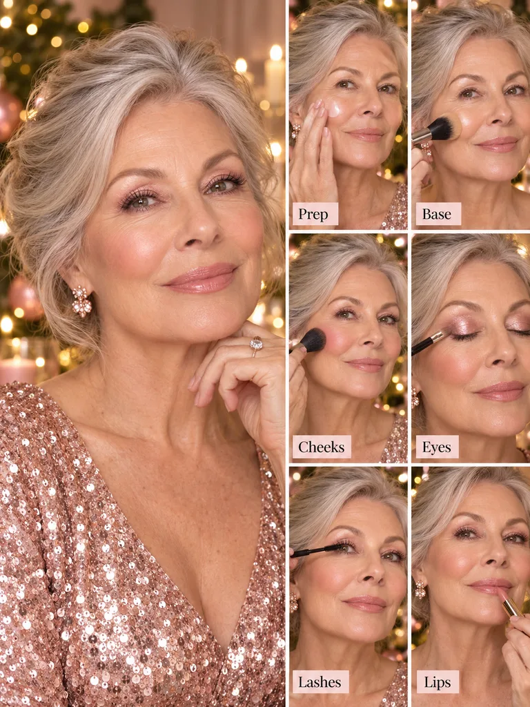 40 Christmas Makeup Ideas for Women Over 60 - image 17