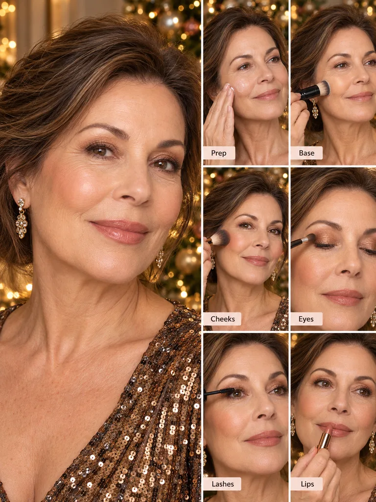 40 Christmas Makeup Ideas for Women Over 60 - image 18