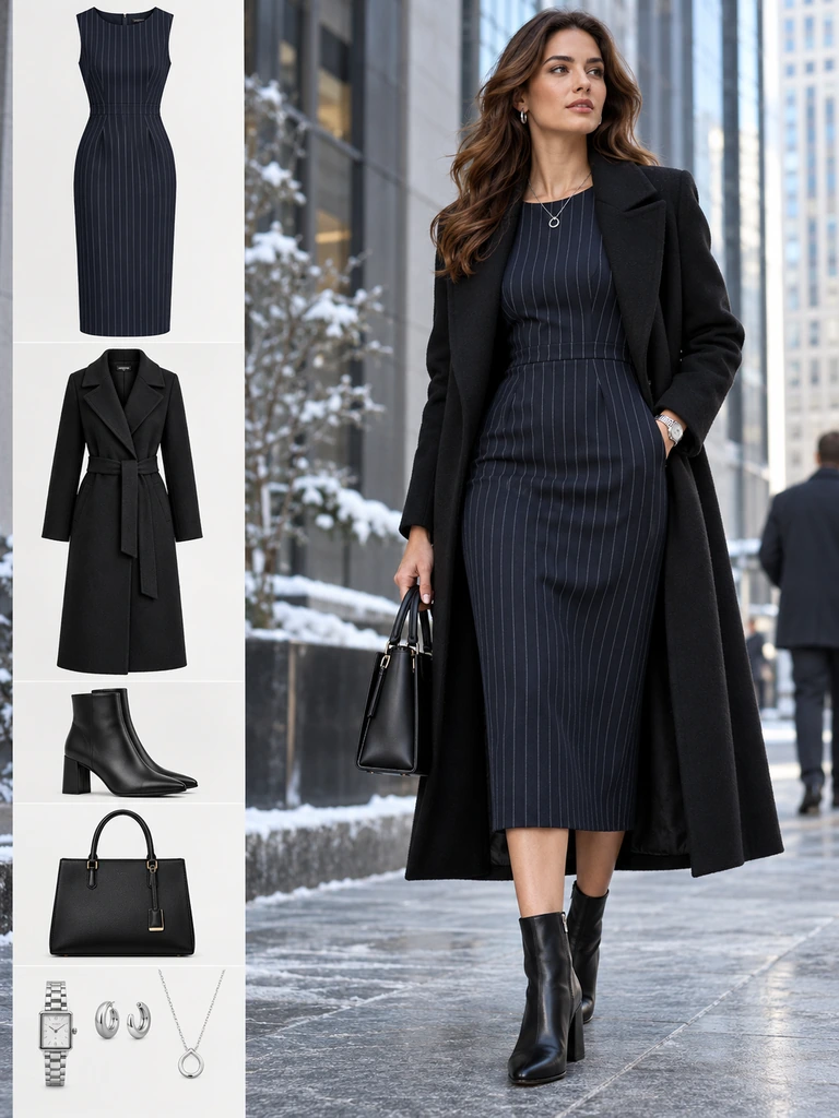 45 Winter Business Casual Dresses for Women That Look Polished and Chic - image 19