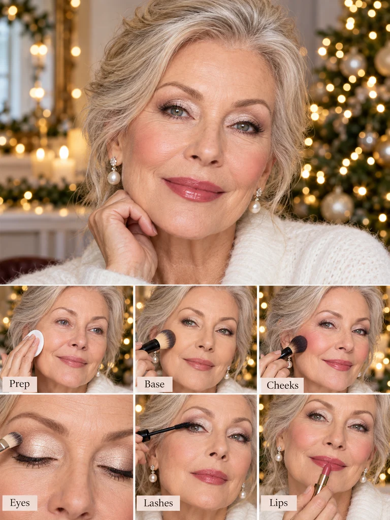 40 Christmas Makeup Ideas for Women Over 60 - image 19