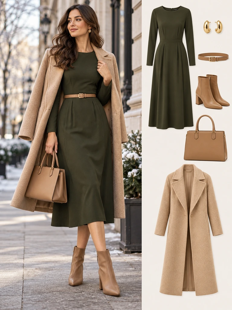 45 Winter Business Casual Dresses for Women That Look Polished and Chic - image 20