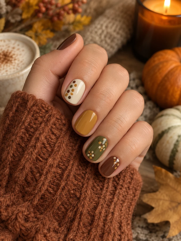 45 Cute Fall Nail Design Ideas for Short Nails You’ll Want to Try - image 20