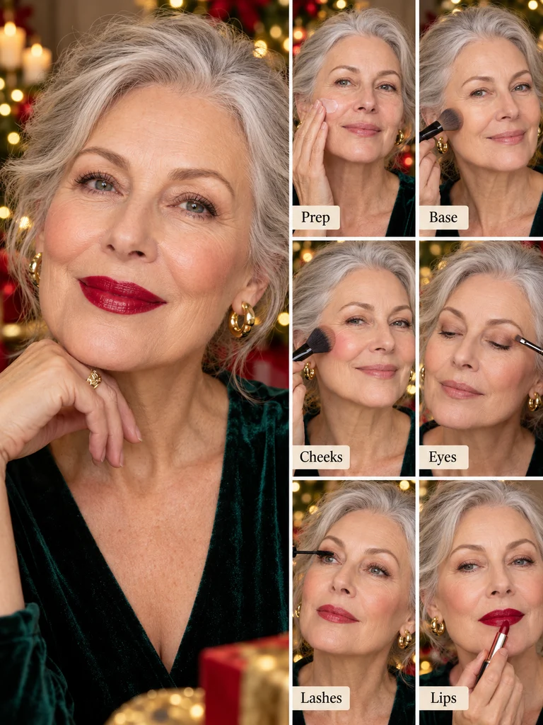 40 Christmas Makeup Ideas for Women Over 60 - image 21