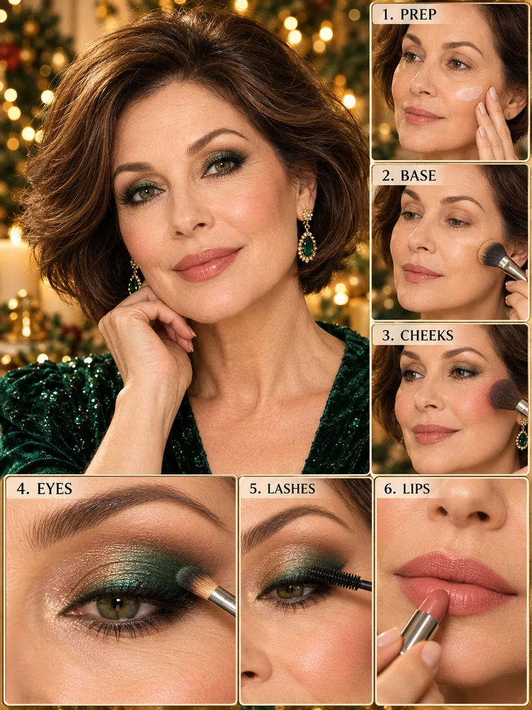 40 Christmas Makeup Ideas for Women Over 60 - image 22