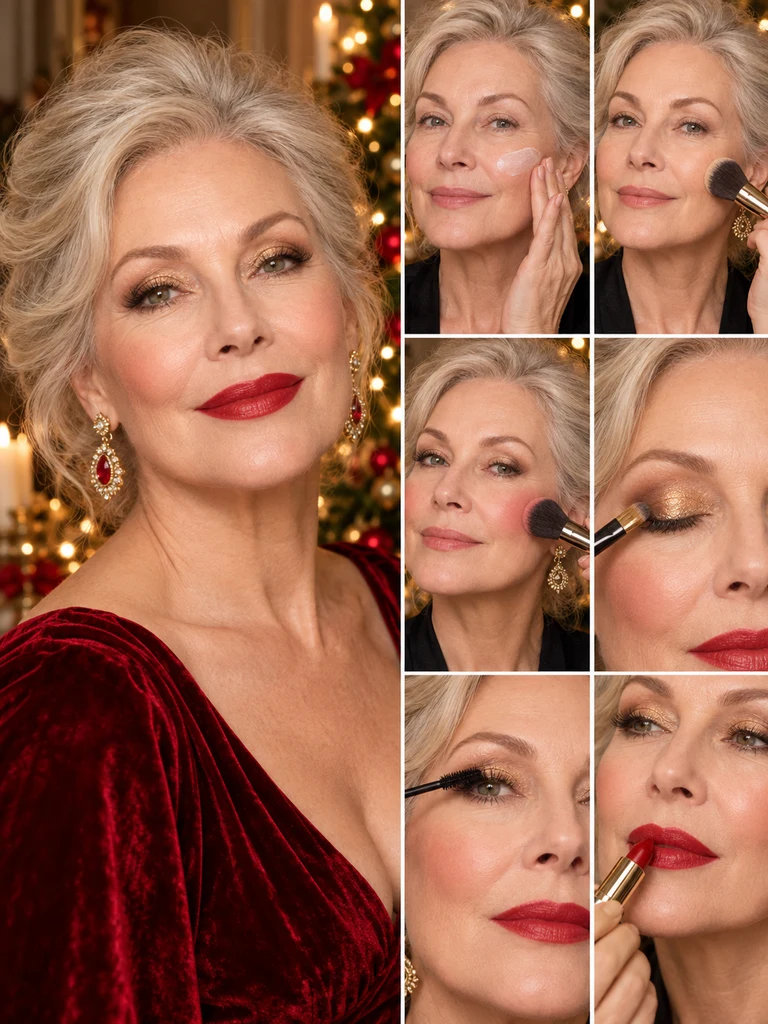 40 Christmas Makeup Ideas for Women Over 60 - image 23