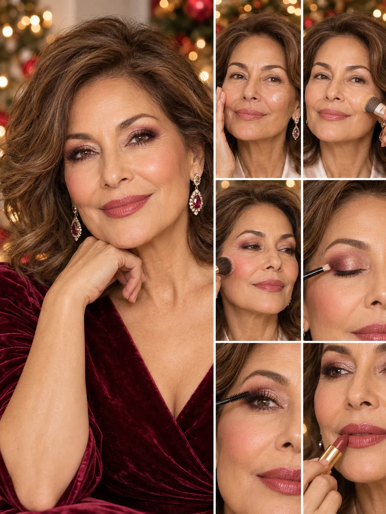 40 Christmas Makeup Ideas for Women Over 60 - image 24