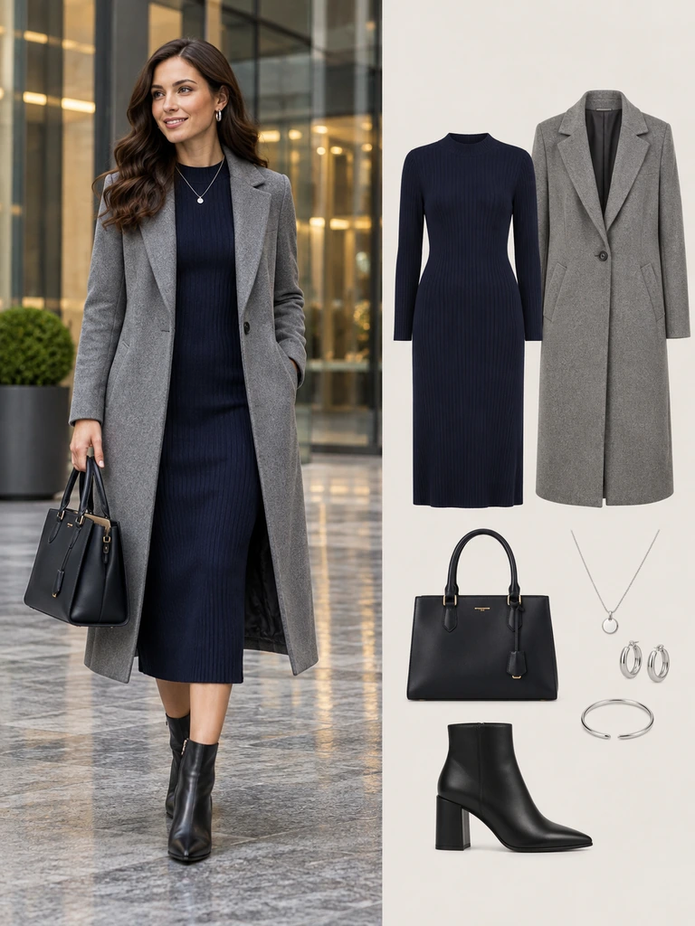 45 Winter Business Casual Dresses for Women That Look Polished and Chic - image 24