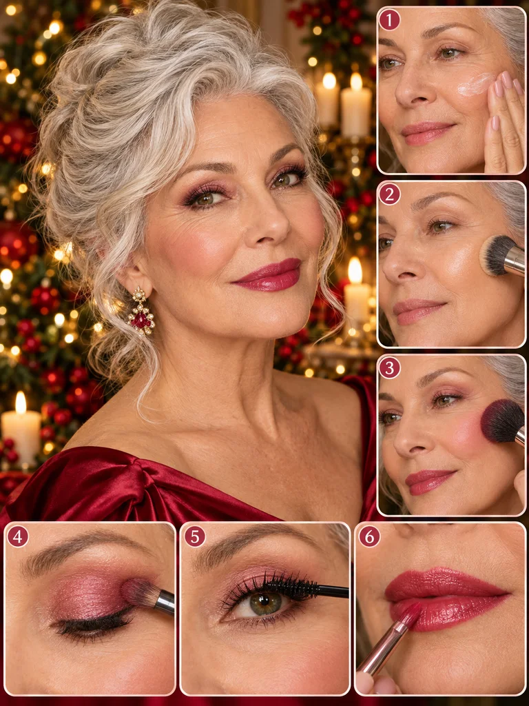 40 Christmas Makeup Ideas for Women Over 60 - image 26