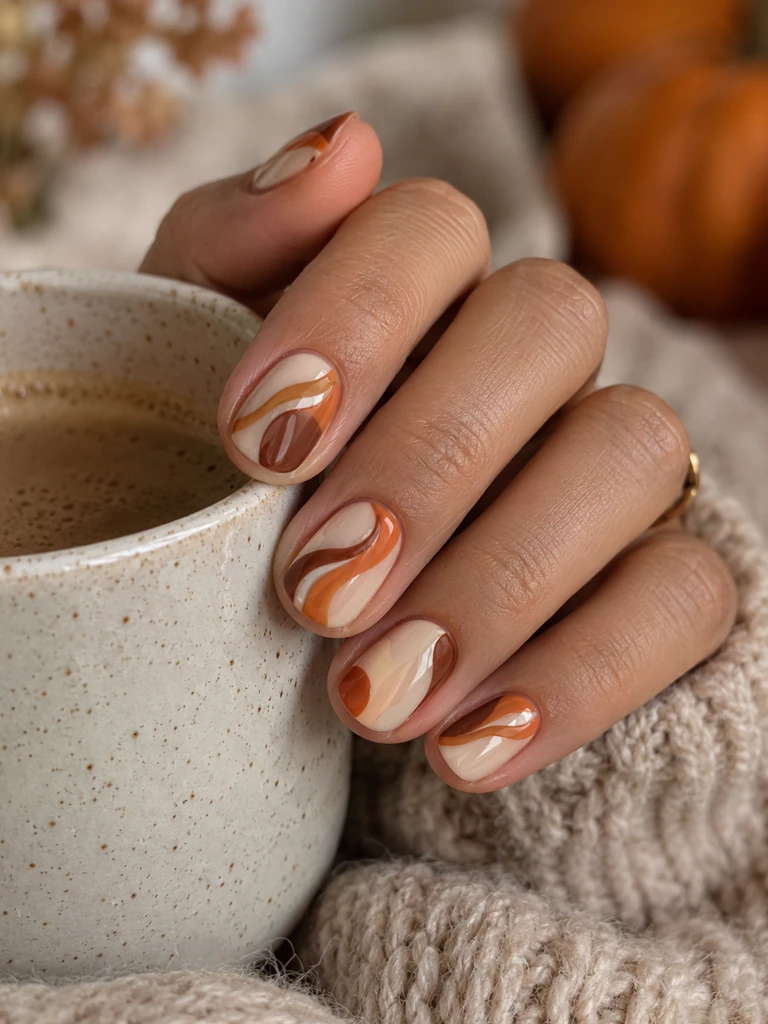 45 Cute Fall Nail Design Ideas for Short Nails You’ll Want to Try - image 26