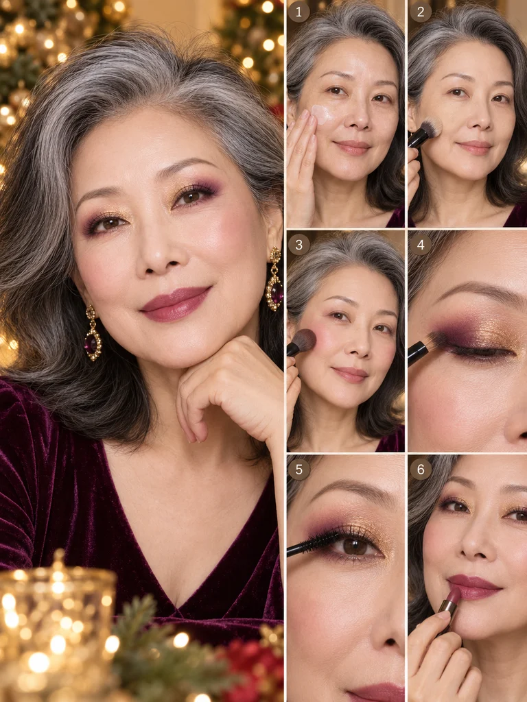 40 Christmas Makeup Ideas for Women Over 60 - image 27