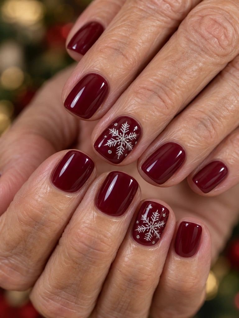 45 Classy Christmas Nail Design Ideas for Women Over 70 for a Festive Look - image 27