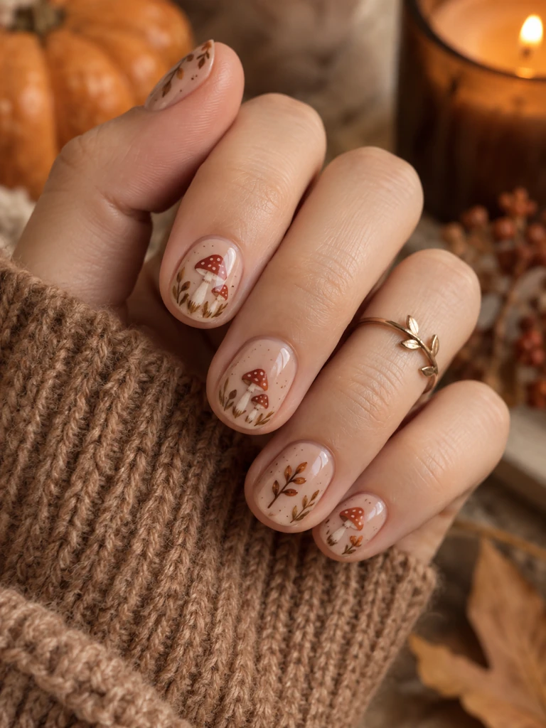 45 Cute Fall Nail Design Ideas for Short Nails You’ll Want to Try - image 27