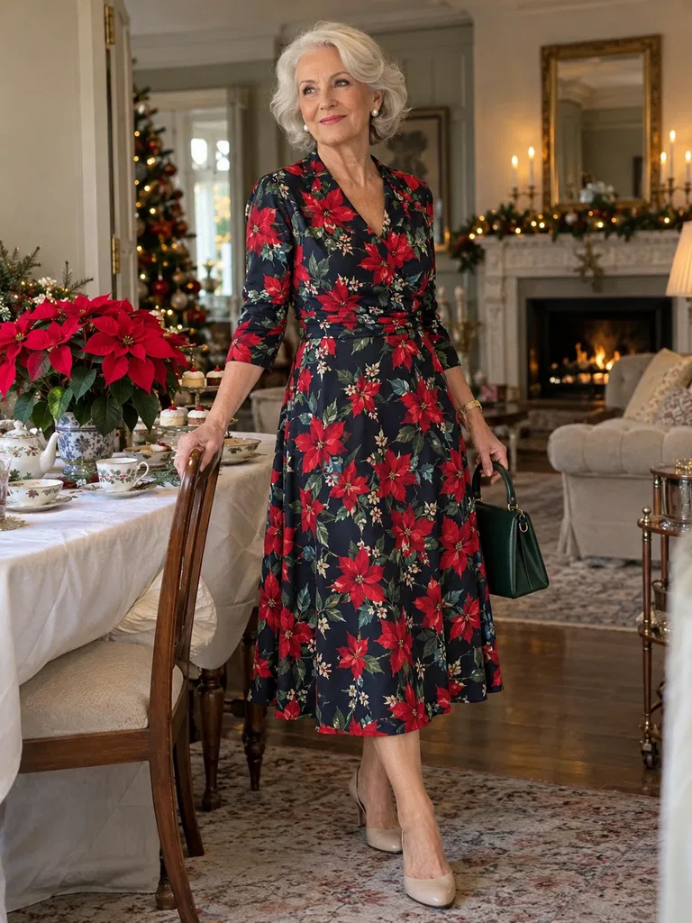 45 Christmas Tea Party Dresses for Women Over 70 - image 27