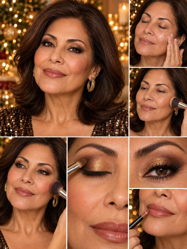 40 Christmas Makeup Ideas for Women Over 60 - image 28