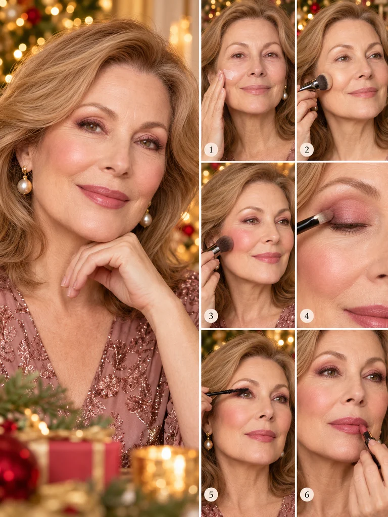 40 Christmas Makeup Ideas for Women Over 60 - image 29