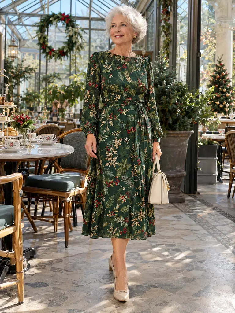 45 Christmas Tea Party Dresses for Women Over 70 - image 29