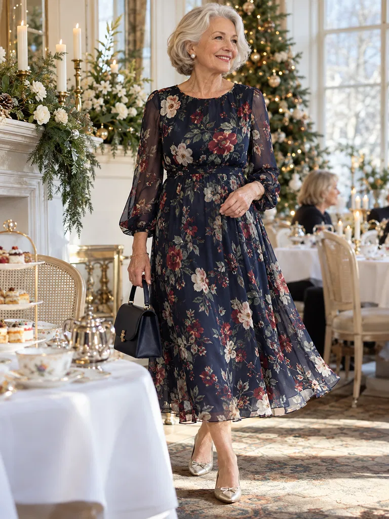45 Christmas Tea Party Dresses for Women Over 70 - image 30