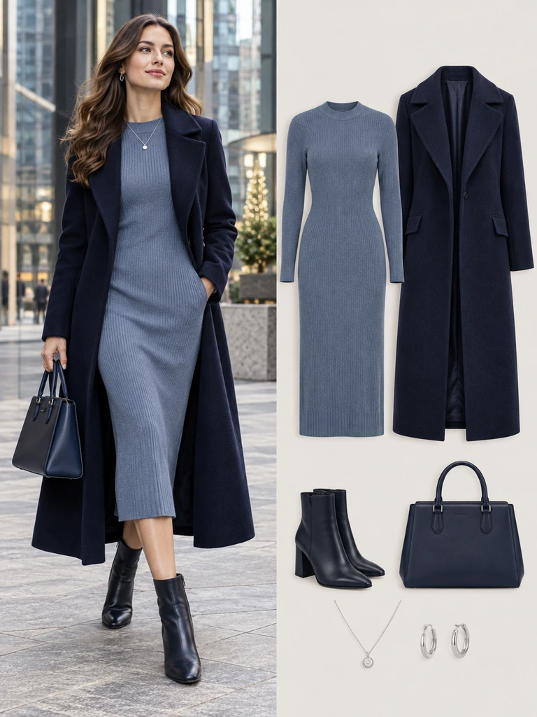 45 Winter Business Casual Dresses for Women That Look Polished and Chic - image 30