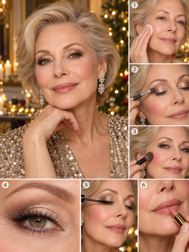 40 Christmas Makeup Ideas for Women Over 60 - image 31