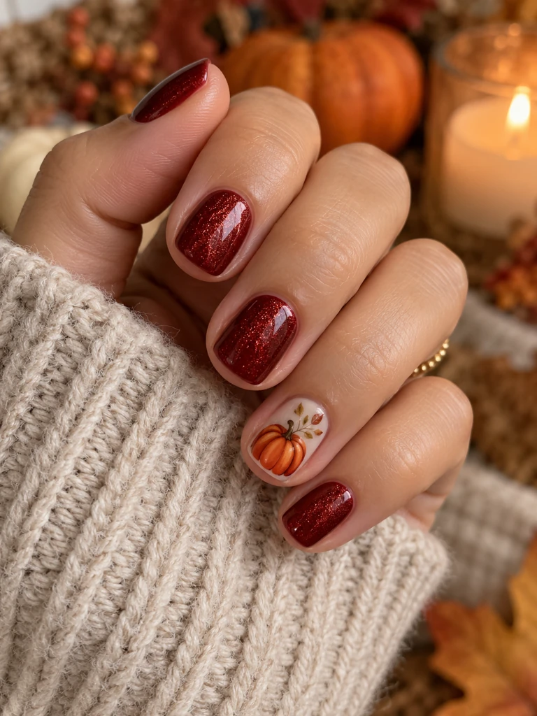 45 Cute Fall Nail Design Ideas for Short Nails You’ll Want to Try - image 31
