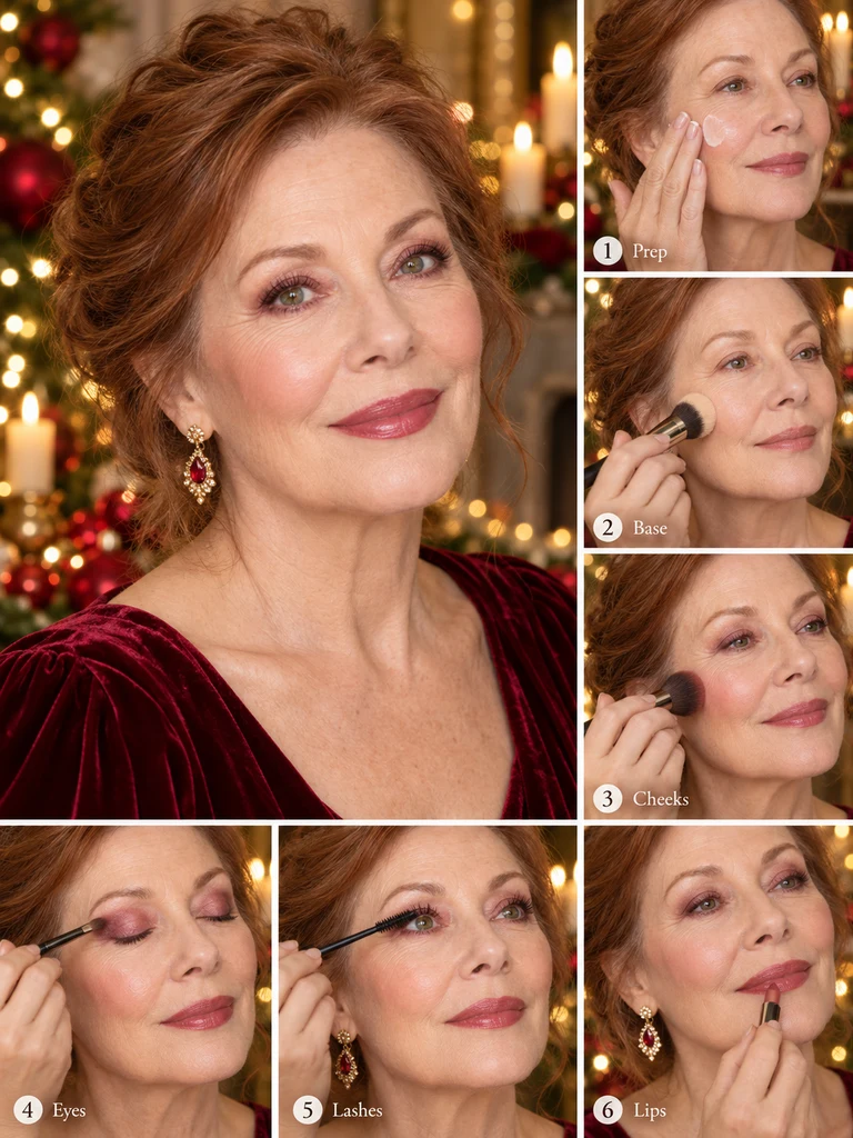 40 Christmas Makeup Ideas for Women Over 60 - image 32