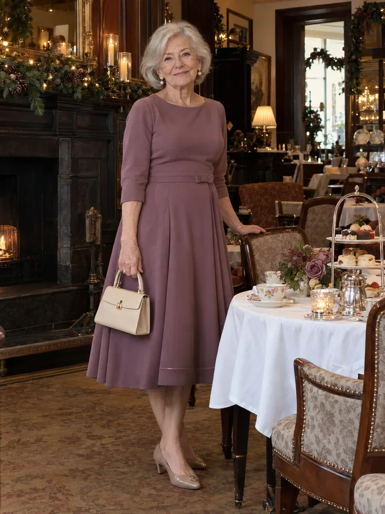 45 Christmas Tea Party Dresses for Women Over 70 - image 32