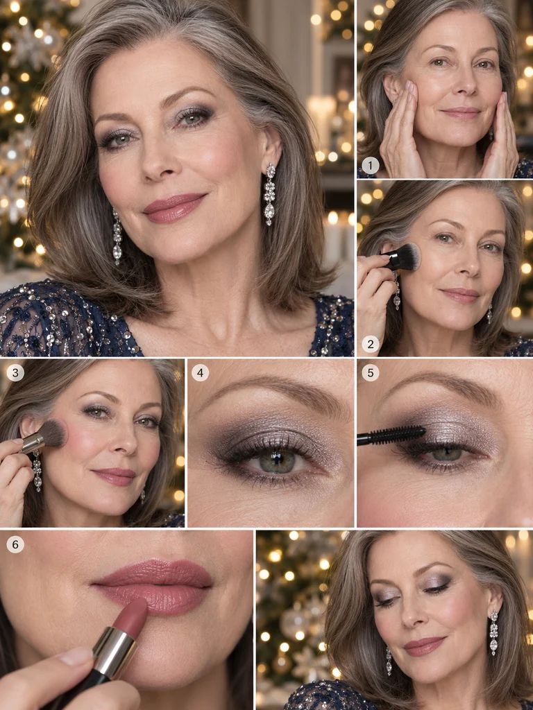40 Christmas Makeup Ideas for Women Over 60 - image 33