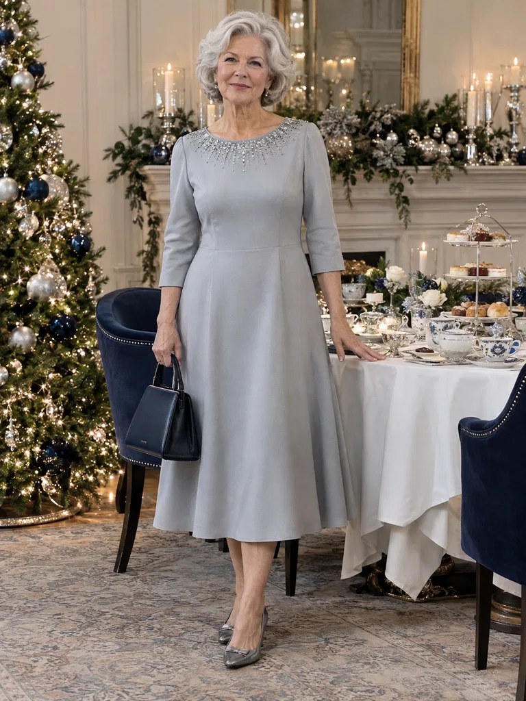 45 Christmas Tea Party Dresses for Women Over 70 - image 34