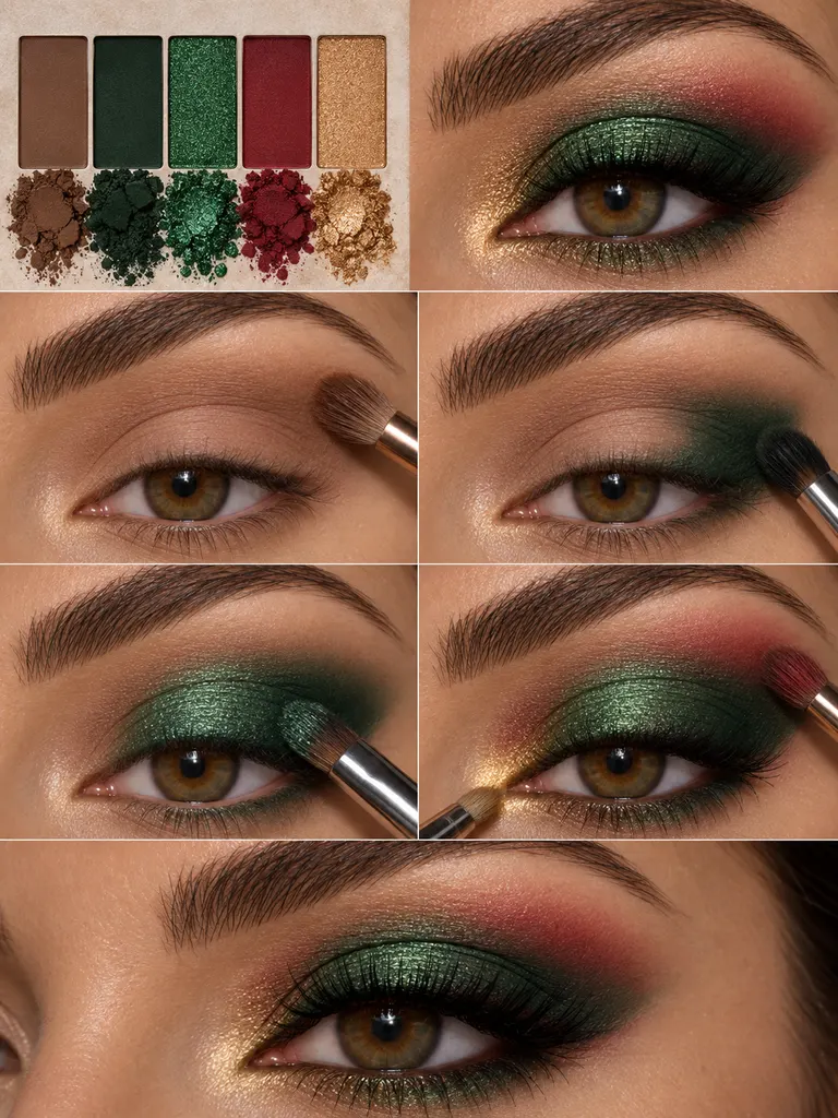 23 Eye Makeup Ideas for Christmas That Look Festive, Elegant, and Gorgeous - image 34