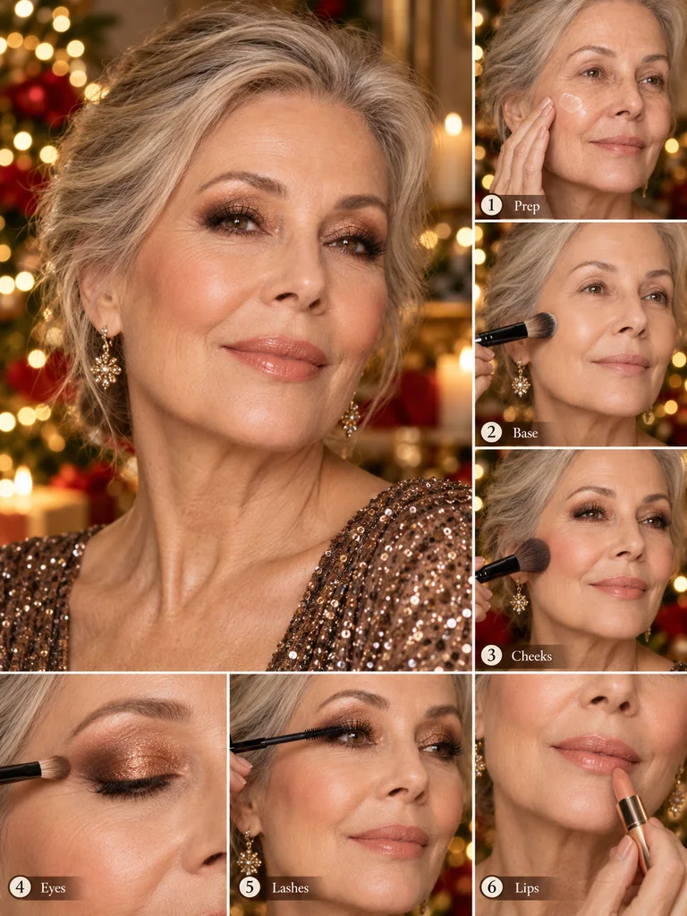 40 Christmas Makeup Ideas for Women Over 60 - image 35