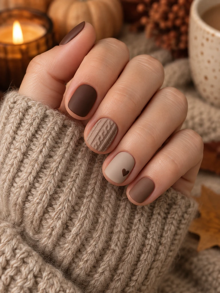 45 Cute Fall Nail Design Ideas for Short Nails You’ll Want to Try - image 35