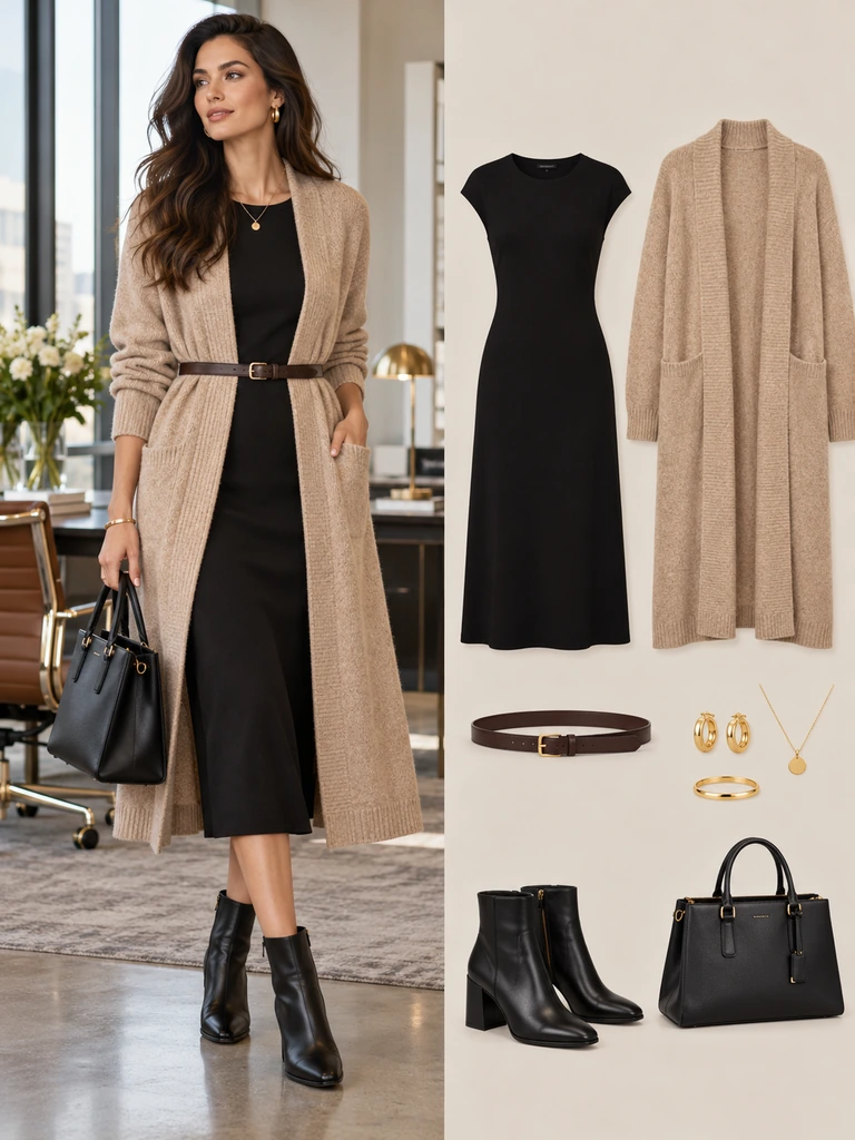 45 Winter Business Casual Dresses for Women That Look Polished and Chic - image 36
